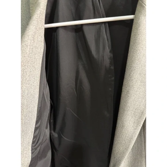 Express Women's 1‎ Button Blazer Jacket Sz 12 Gray Coat  Career - Picture 4 of 5